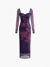 Vintage Blumenkleid mit Schnürung